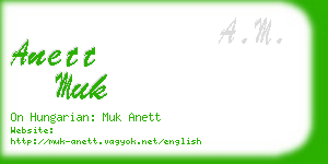 anett muk business card